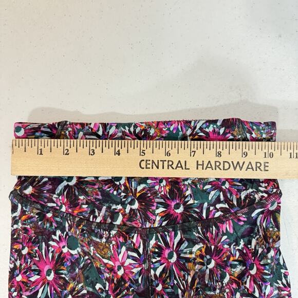 Lululemon Base Pace High-Rise Fleece Tight 28" Sz 2 Floral Electric Multi W5DYRS - Picture 10 of 13